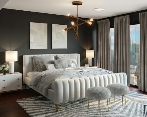 white and gray floral sofa set