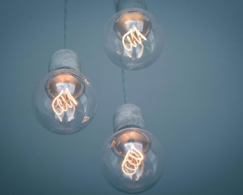 three LED pendant lamps